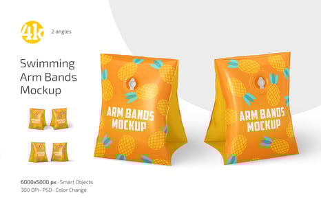 Swimming Arm Bands Mockup Set - Creative Store