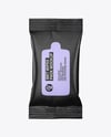 Matte Wet Wipes Pack Mockup