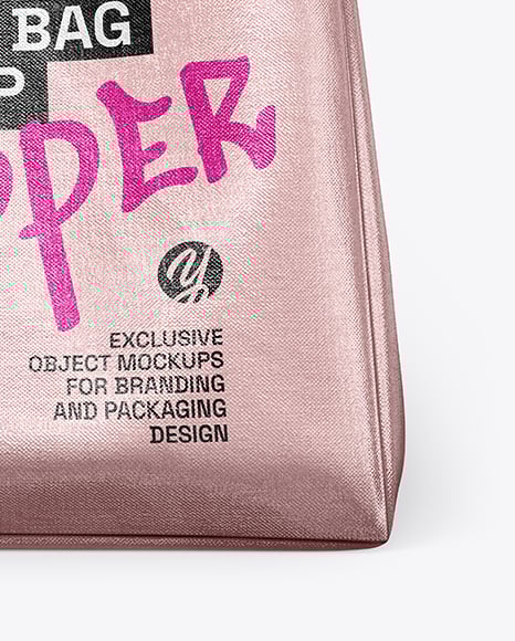 Metallized Shopping Bag Mockup