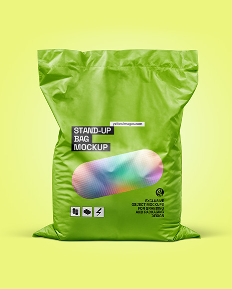Matte Stand-Up Bag Mockup