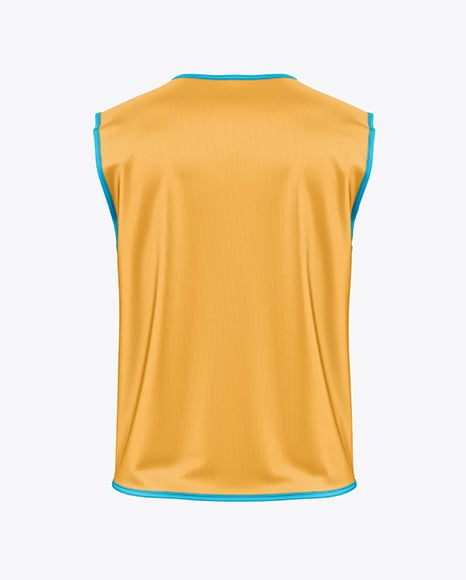 Safety Vest Mockup - Back View