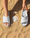 Slide Sandals on Women's Legs Mockup