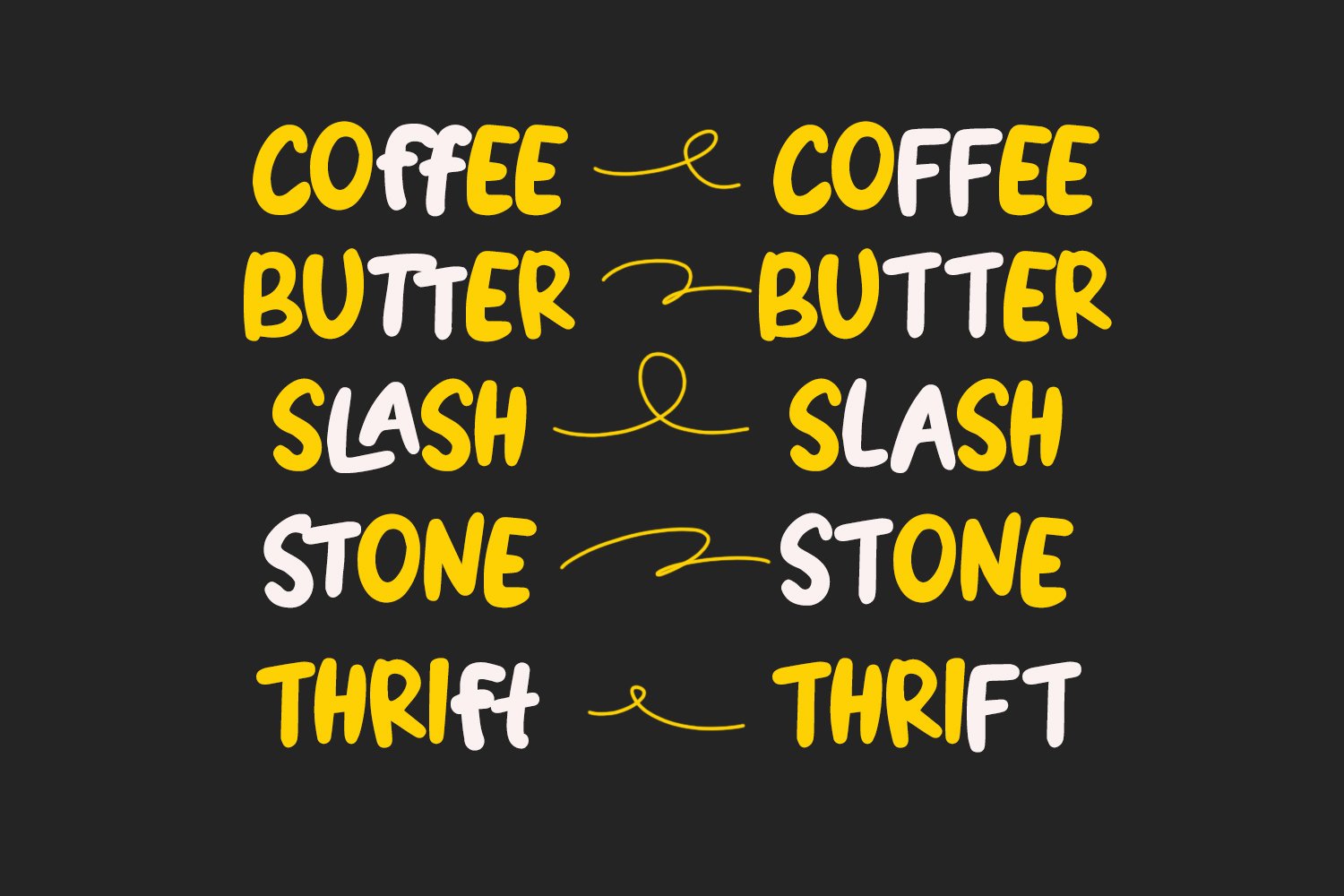 Esticko Bigtres Playful Handmade Display Font