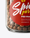 Glass Jar with Whole Allspice Mockup