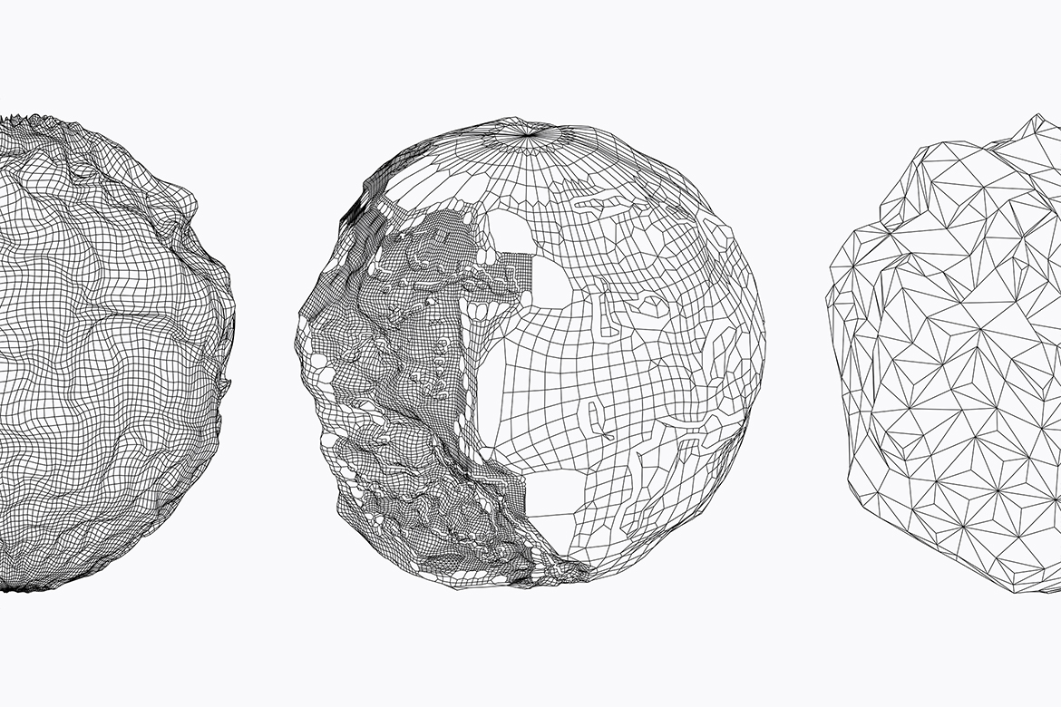 Sphere Wireframe Shapes