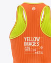 Women's Ribbed Tank Top Mockup - Back View