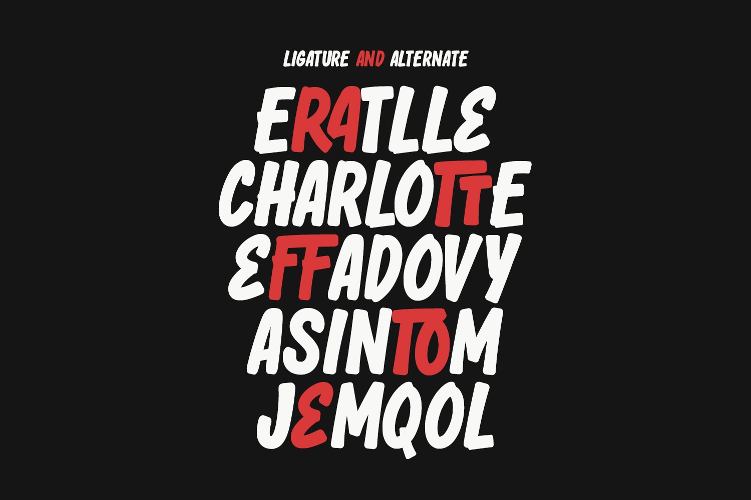 Cracton Bold Hand Drawn Brush Font