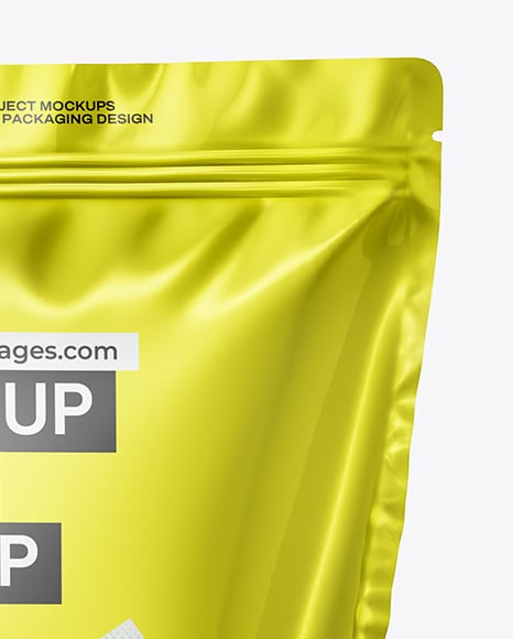 Metallic Stand-Up Pouch Mockup
