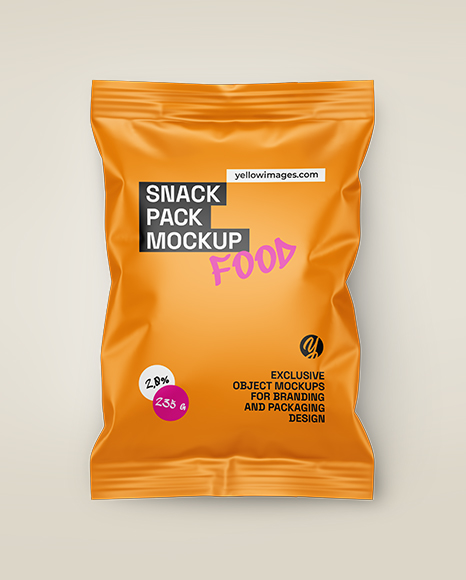 Matte Snack Pack Mockup