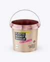 Metallized Plastic Bucket Mockup