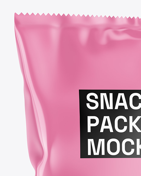Glossy Snack Package Mockup