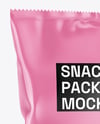 Glossy Snack Package Mockup