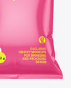 Glossy Snack Pack Mockup - Front View