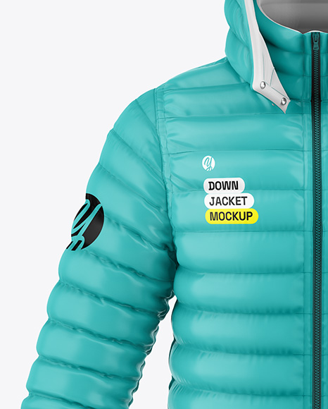 Glossy Down Jacket Mockup