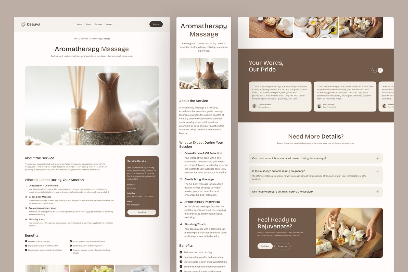 Beauva - Beauty Spa &amp; Wellness Website