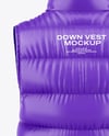 Glossy Down Vest Mockup
