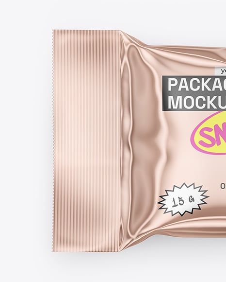 Glossy Metallic Packaging Mockup