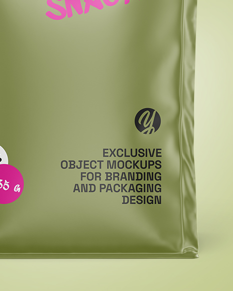 Matte Food Bag Mockup