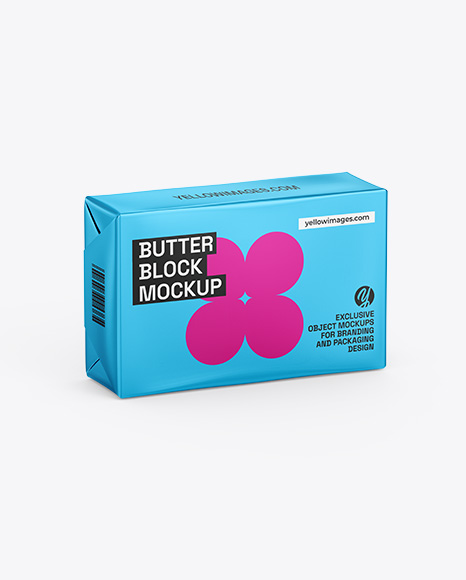 Metallic Butter Block Mockup