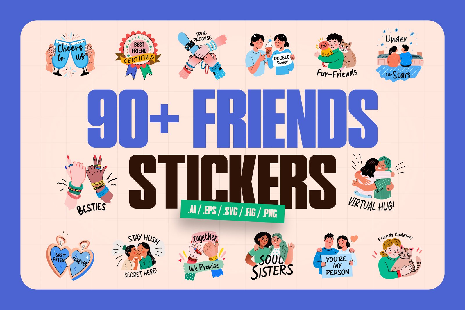 Friends Stickers Pack