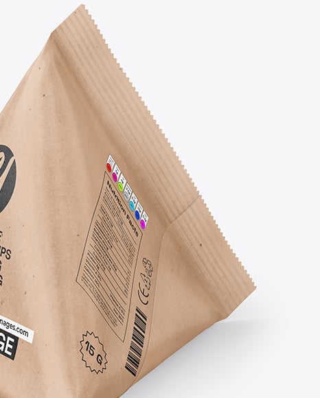 Kraft Triangular Package Mockup