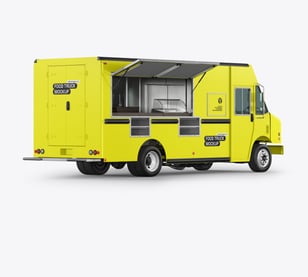 Food truck psd mockup