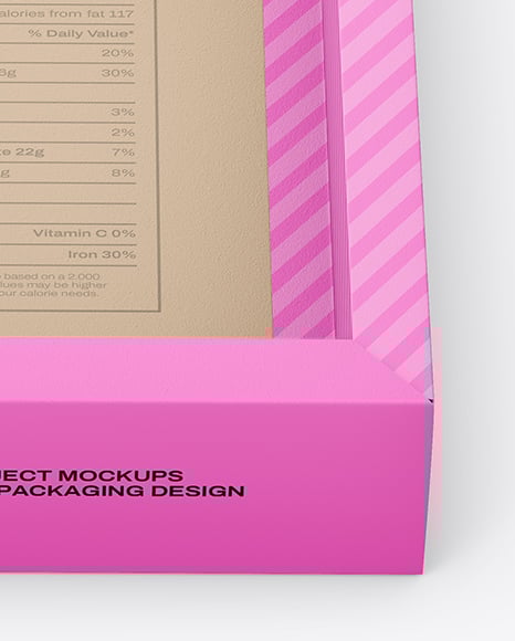 Matte Paper Box in Sleeve Mockup