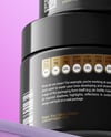 Two Glossy Cosmetic Jars on the Glass Mockup