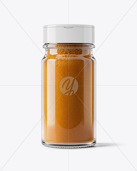 Glass Jar with Pumpkin Pie Spice Mockup