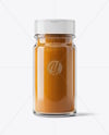 Glass Jar with Pumpkin Pie Spice Mockup