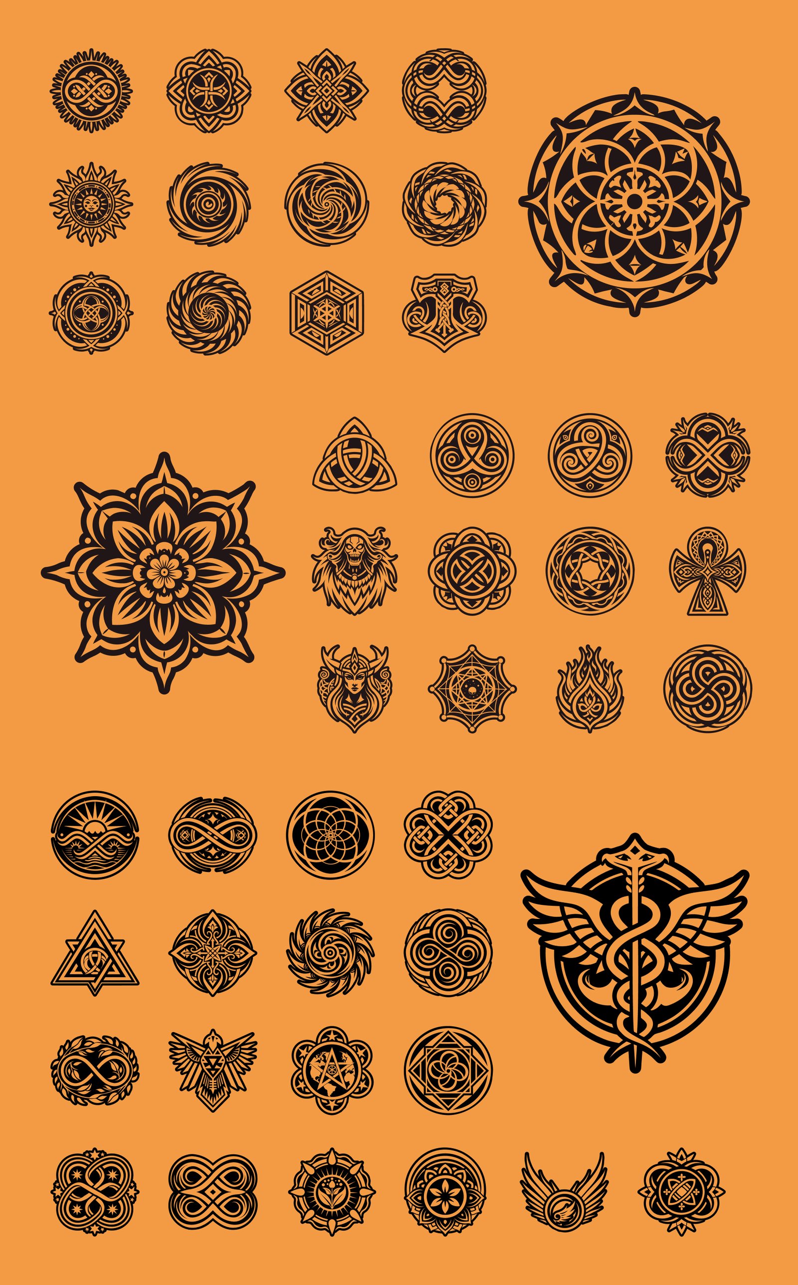 Eternal Life and Endless Symbols Set
