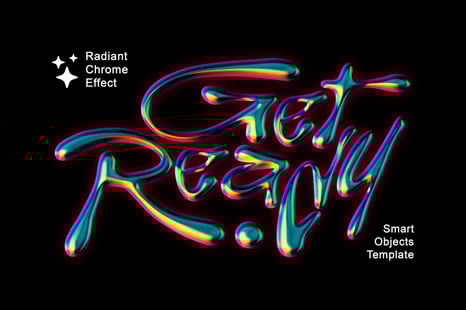Radiant Chrome Text & Logo Effect - Layer styles