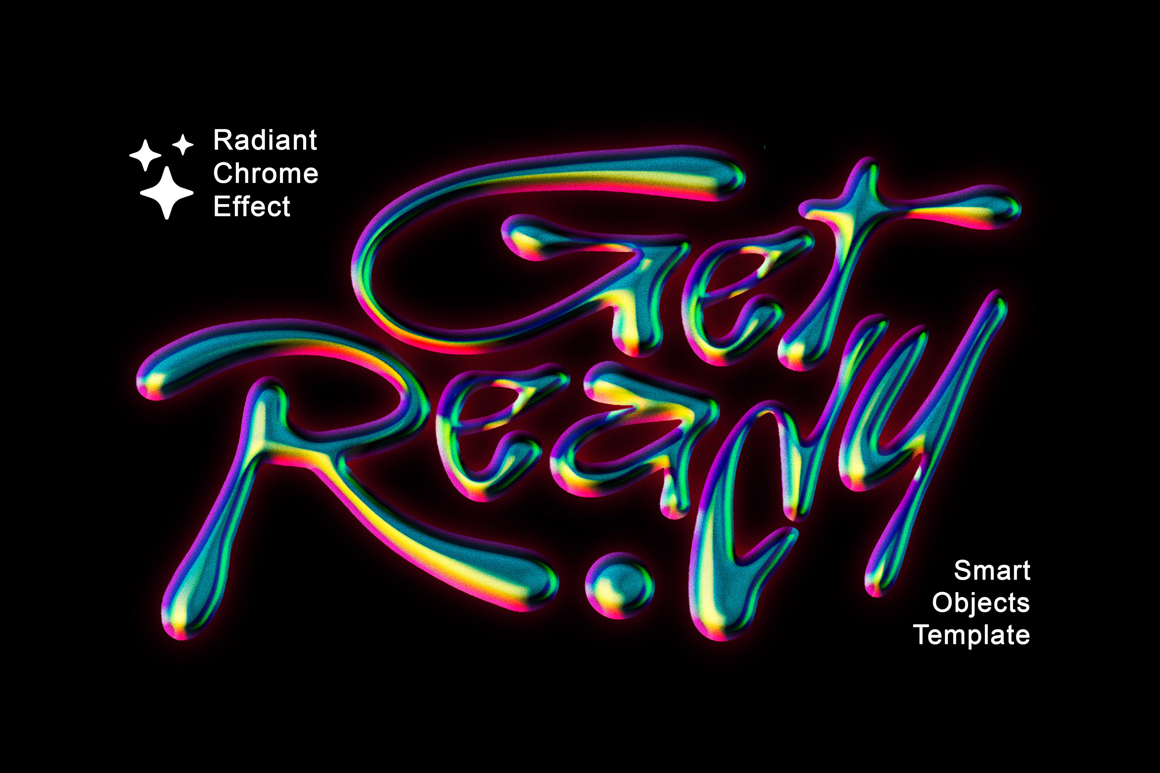 Radiant Chrome Text &amp; Logo Effect
