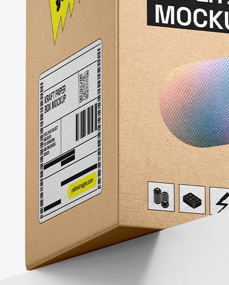 Kraft Paper Box Mockup