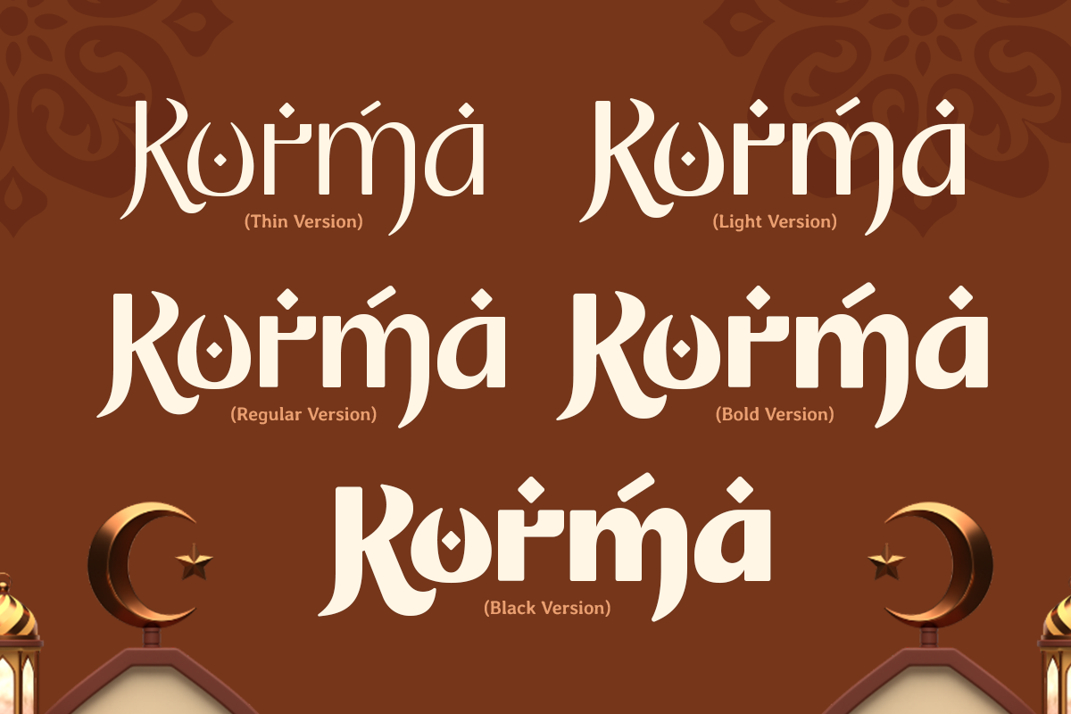 Sorga - Modern Arabic Font Family