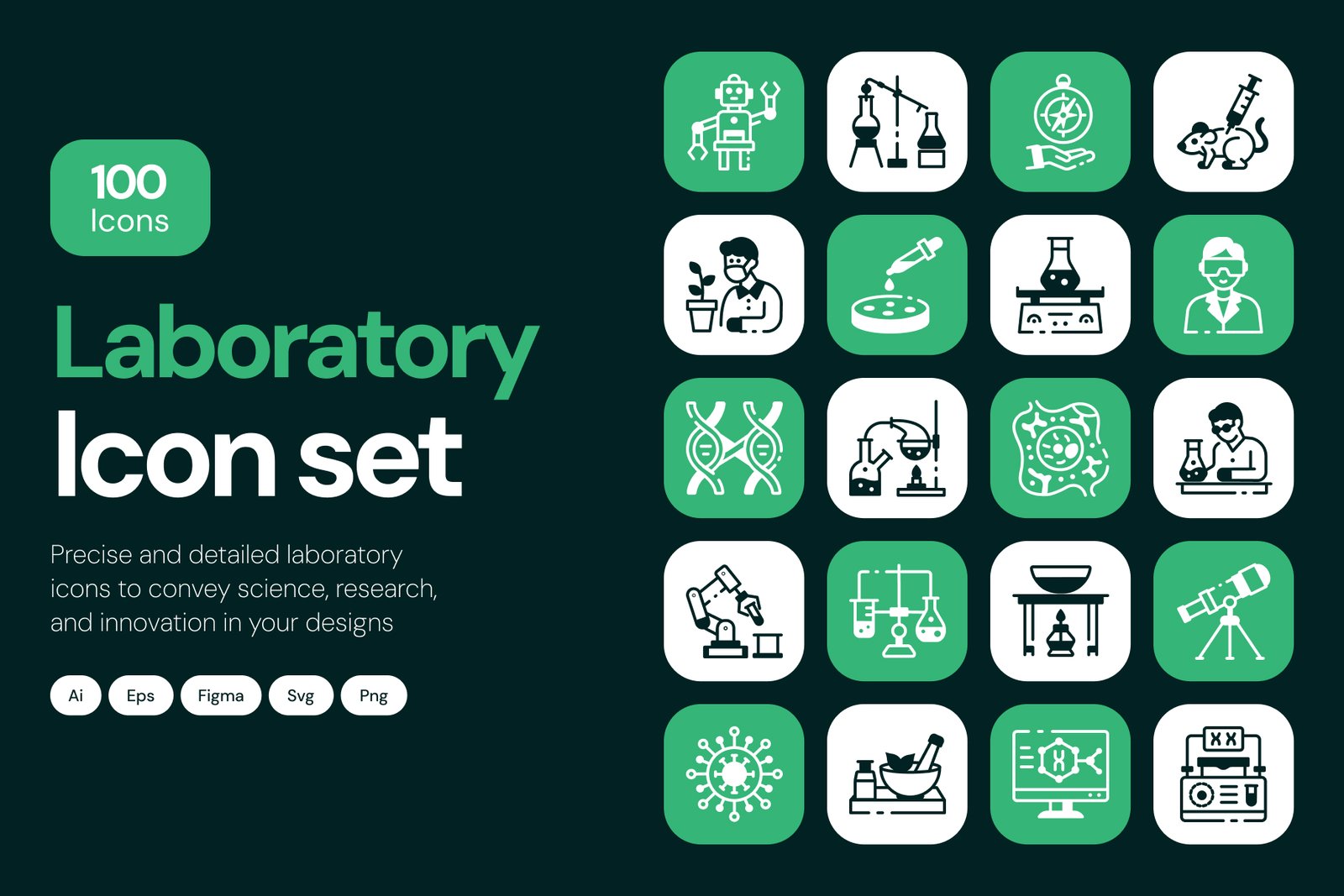 Laboratory Icon Set