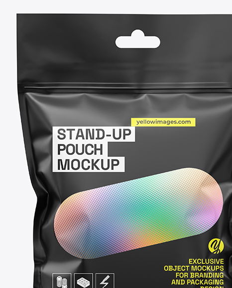Matte Stand-up Pouch Mockup