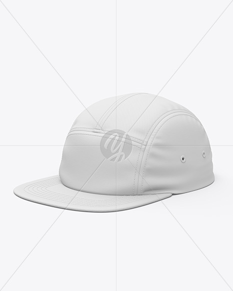 Five Panel Cap Mockup - Half Side View
