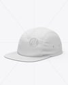 Five Panel Cap Mockup - Half Side View