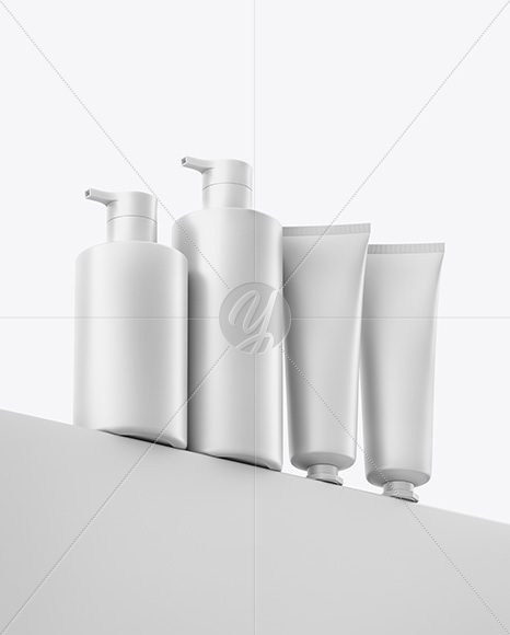 Bottles with Tubes Mockup