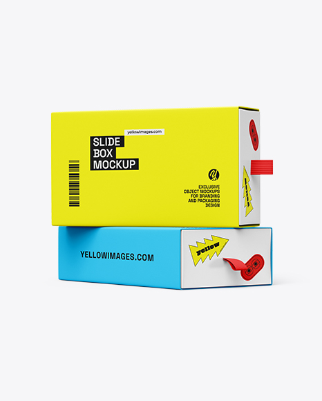Two Slide Boxes Mockup