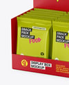 Display Box with Matte Snacks Mockup