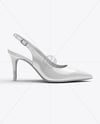 Glossy Slingback Shoe Mockup