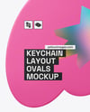 Ovals Keychain Mockup