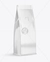 Glossy Coffee Bag Mockup - Half Side view