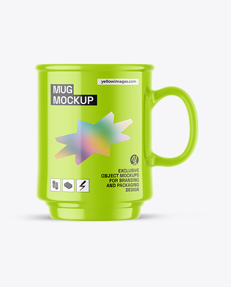 Glossy Mug Mockup - Frosted mug mockup