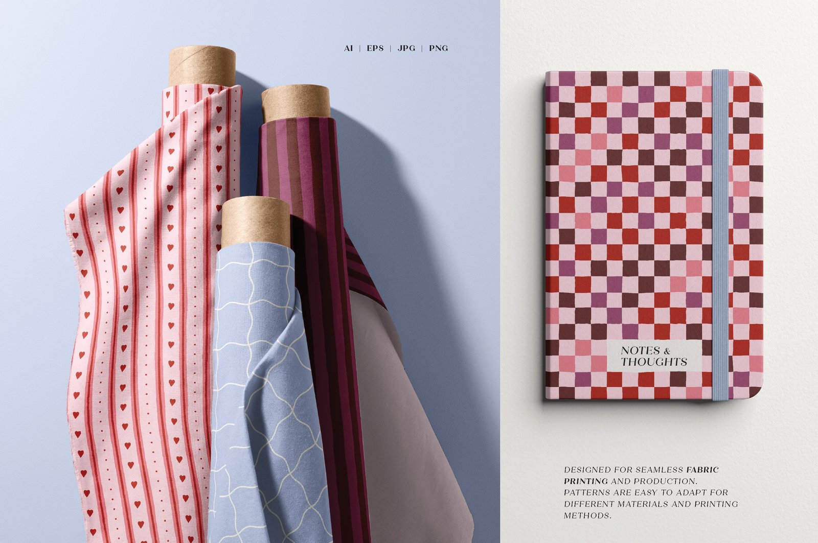 Love Notes. Seamless Vector Patterns