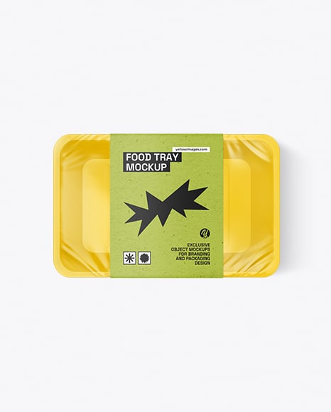 Empty Food Tray Mockup - Packaging mockups