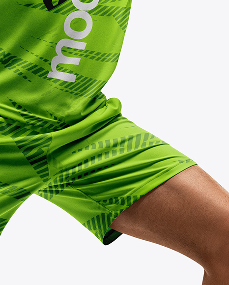 Man Wearing Badminton Uniform Mockup