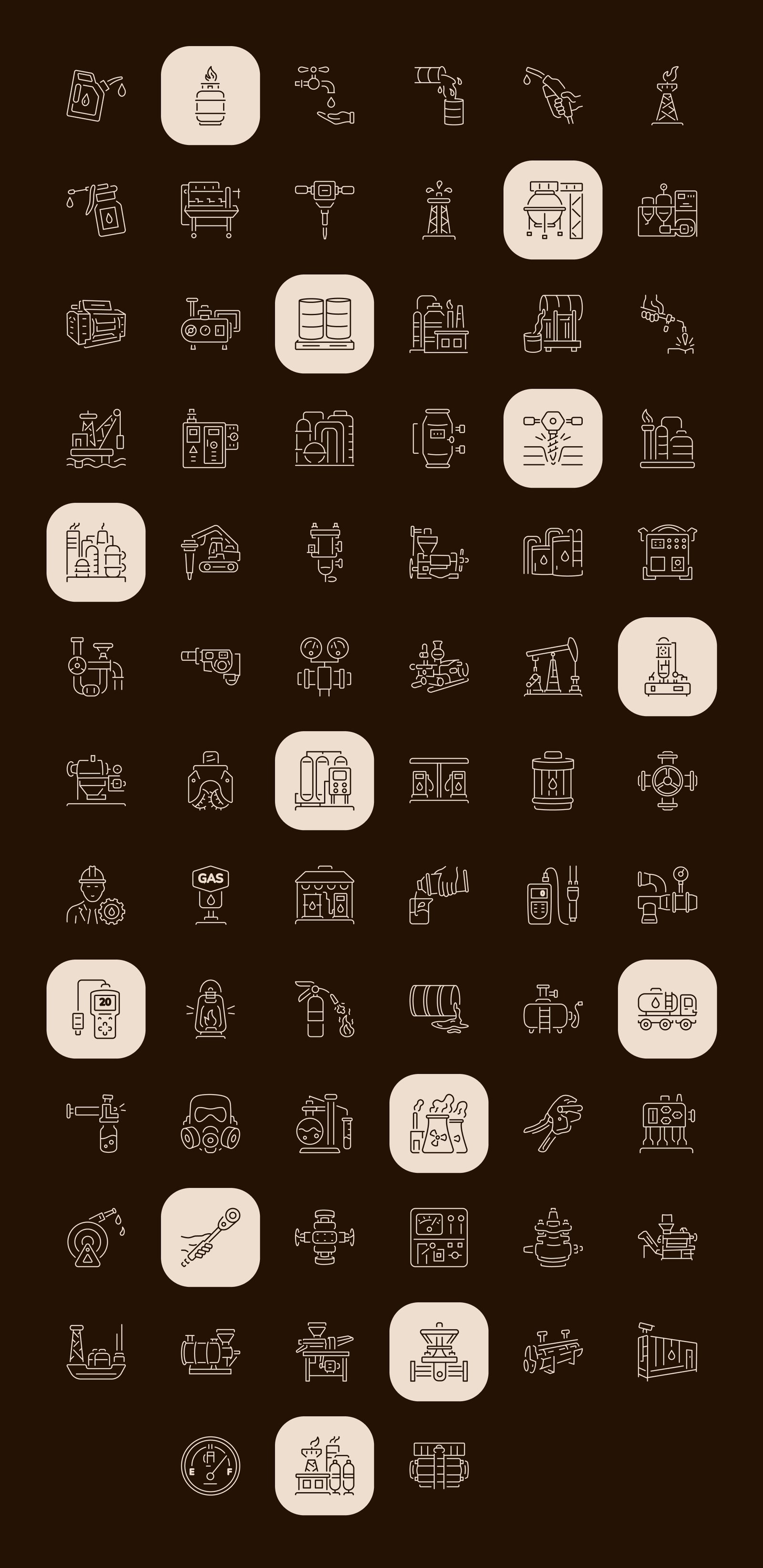 Oil Industry Icon Set